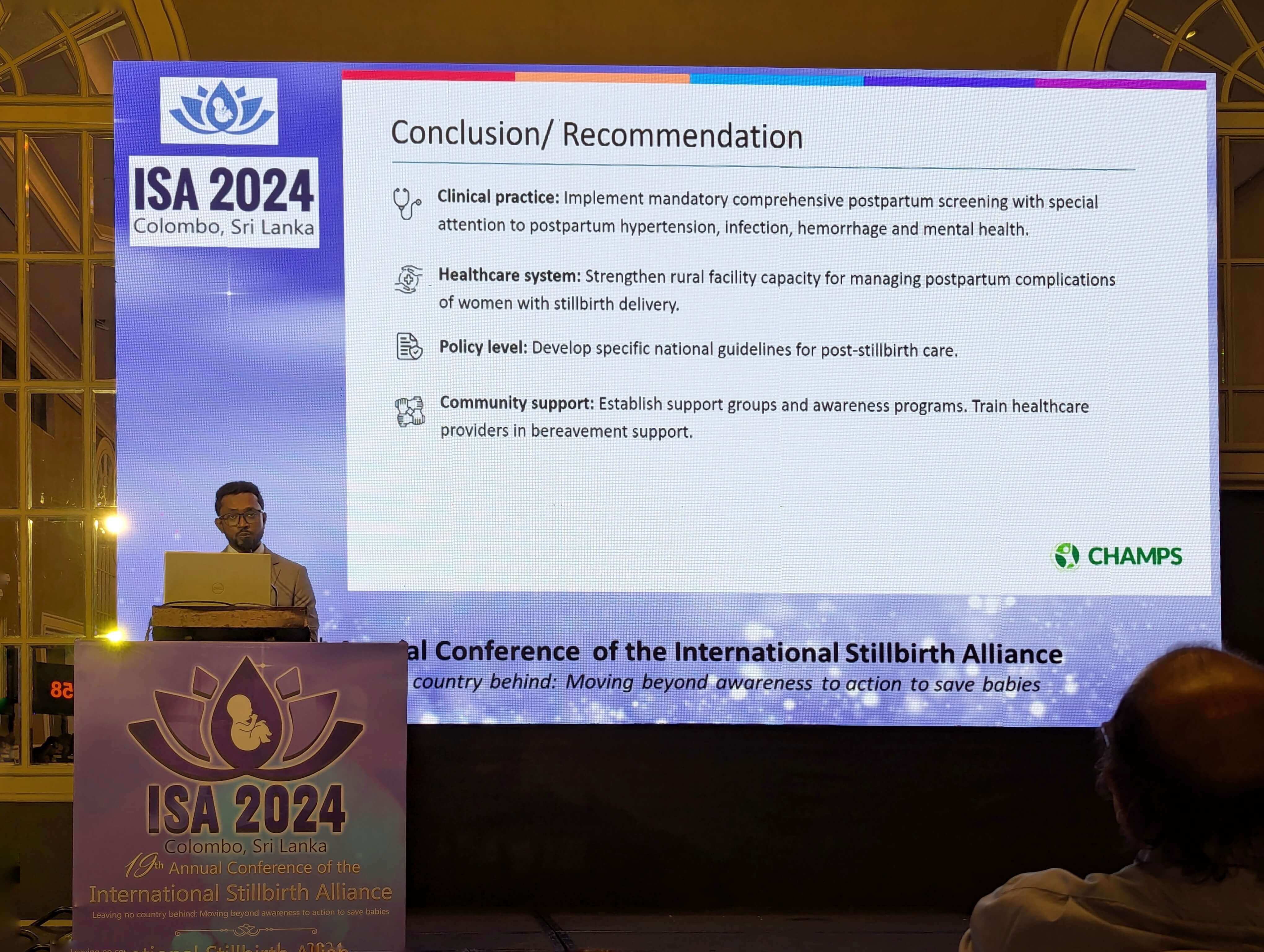 Rajib Biswas presenting at the ISA 2024 conference