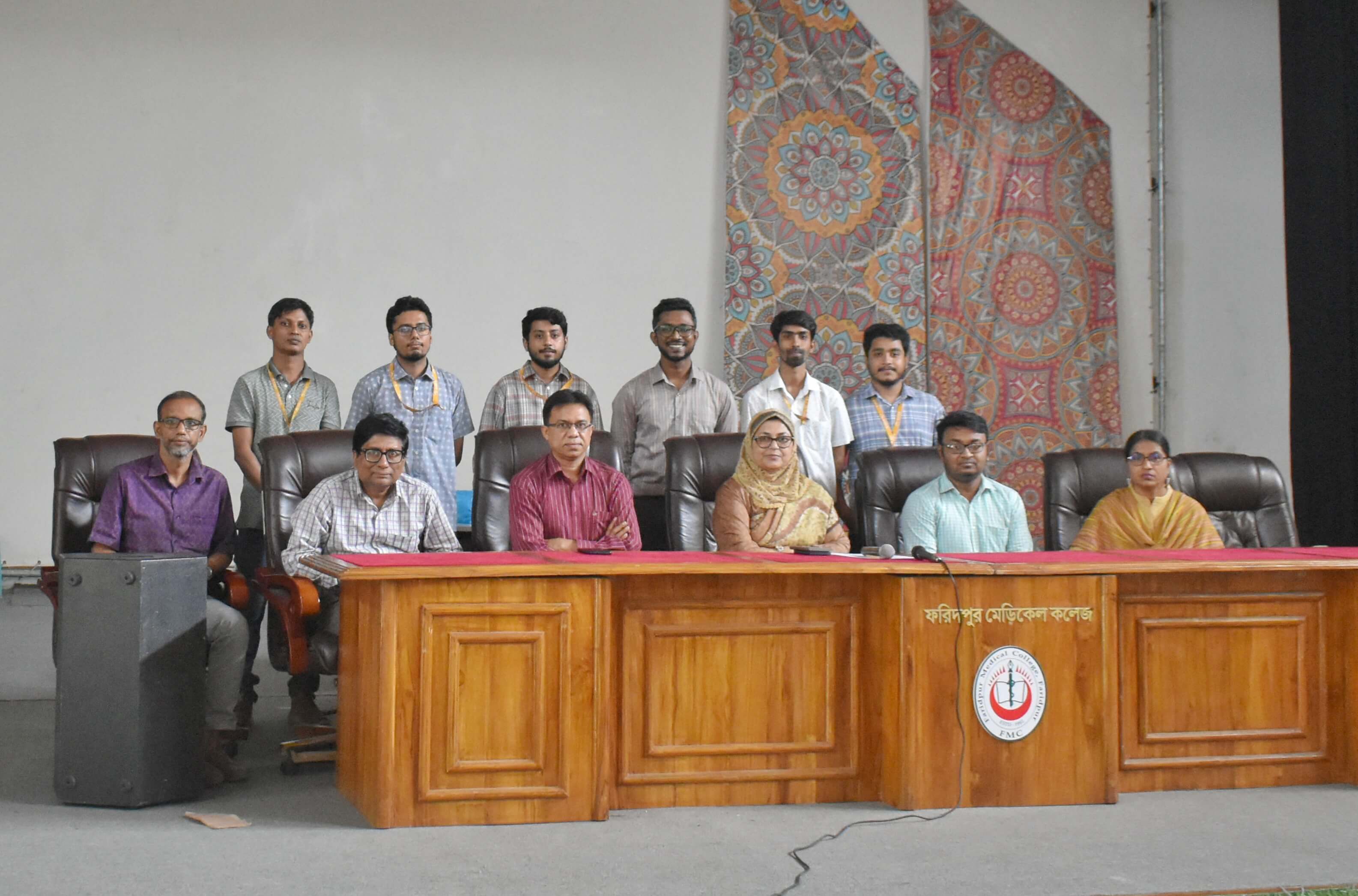 Rajib Biswas delivering keynote address on AI in medical education and healthcare at Faridpur Medical College