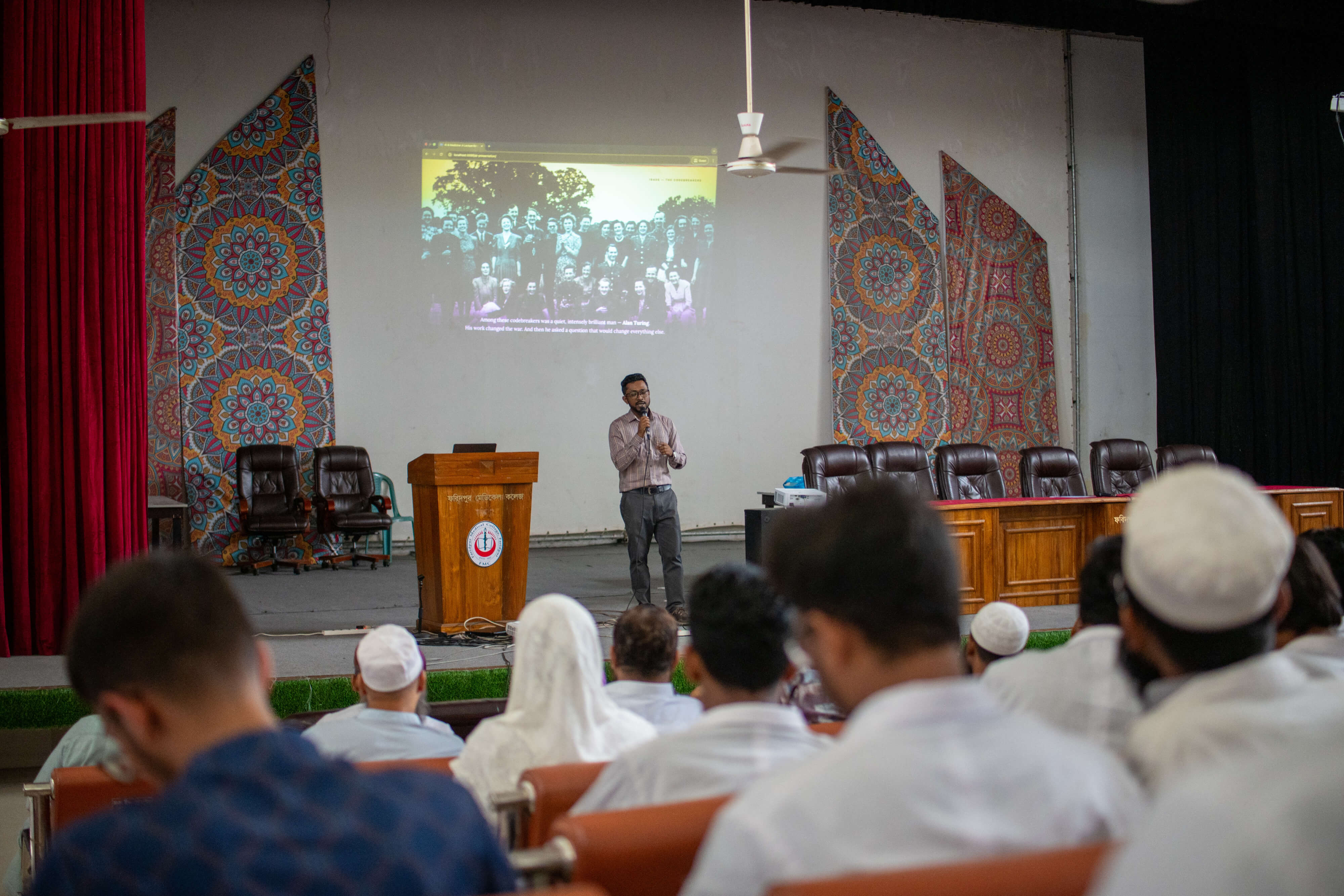 Rajib Biswas conducting session on research methodology at FMCH