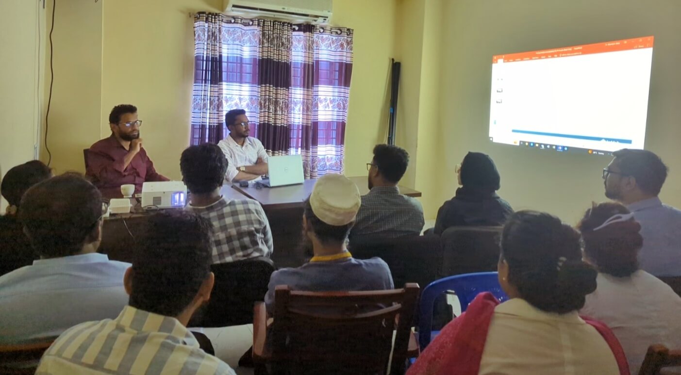 A quick snap during a team meeting - CHAMPS Bangladesh